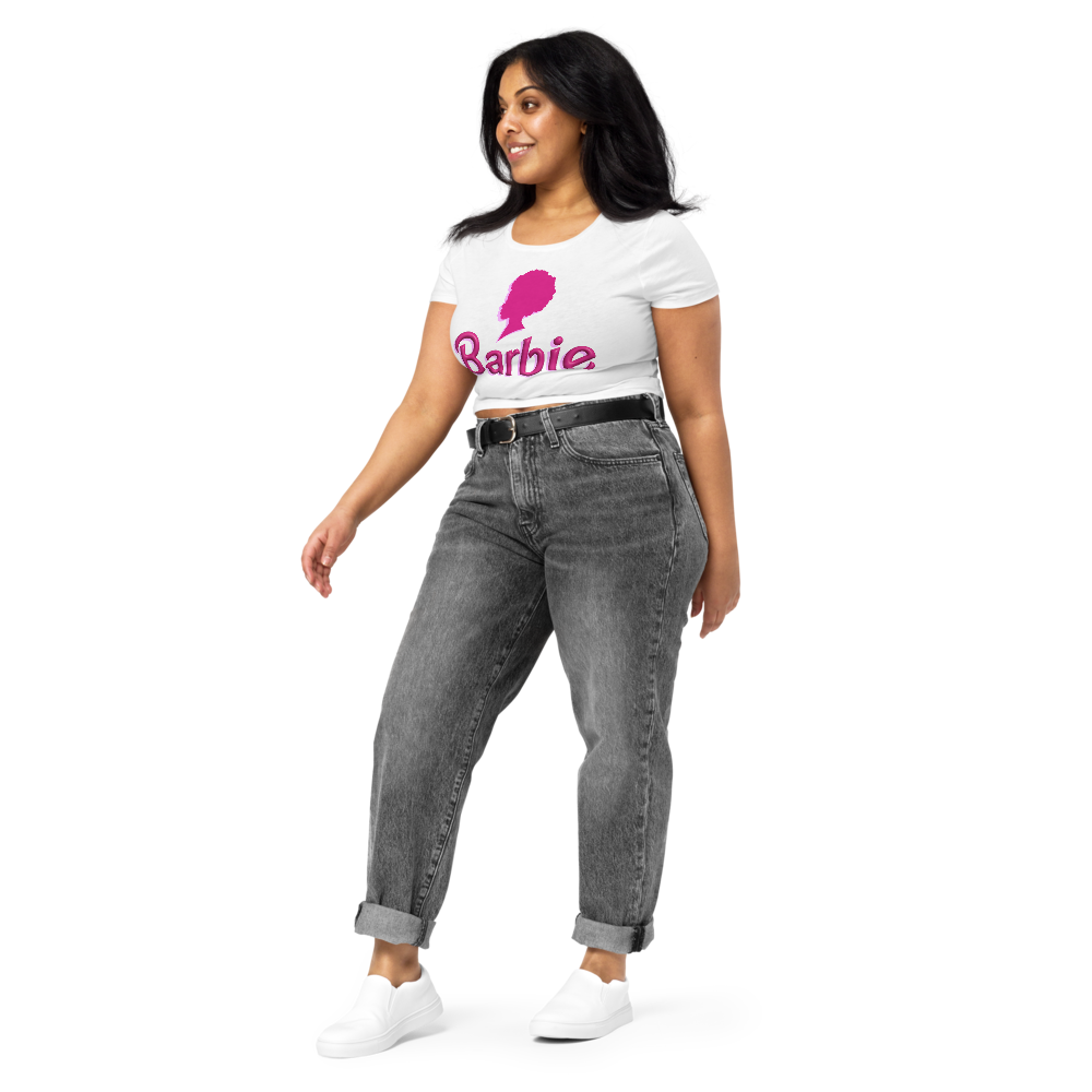 Black Barbie Crop Tee (Free Shipping)