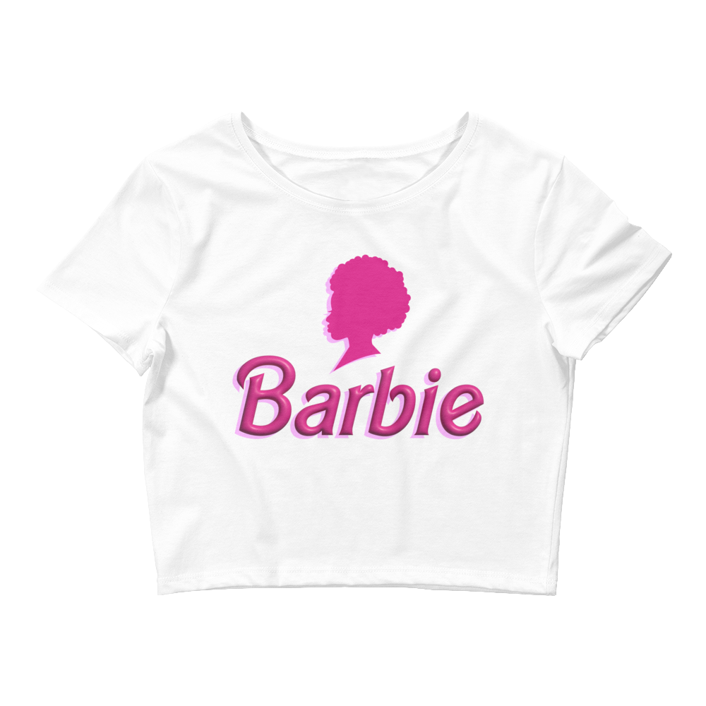 Black Barbie Crop Tee (Free Shipping)